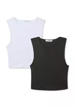 Топ PACK OF 2 PLAIN STRETCH Terranova, черный