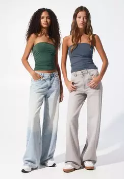 Топ PACK OF 2 PULL&BEAR, зеленый