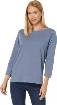 Топ PACT Easy 3/4 Boatneck, цвет Blue Dusk