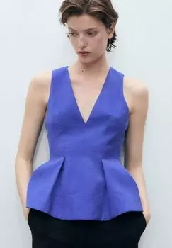 Топ PALMA - Blouse Mango, темно-синий