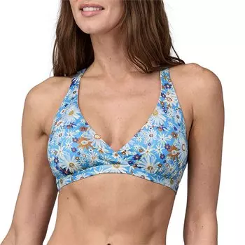 Топ Patagonia Bottom Turn Bikini, цвет Primavera: Lago Blue