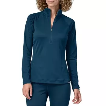 Топ Patagonia Capilene Midweight Zip-Neck, цвет Lagom Blue