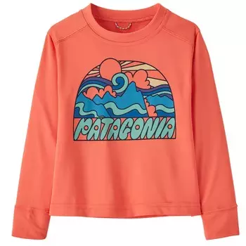 Топ Patagonia Capilene SW Long-Sleeve, цвет Fitz Roy Rays/Coho Coral