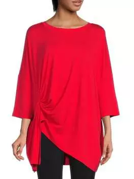 Топ Patrizia Luca со сборками сбоку, красный