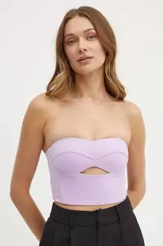 Топ Patrizia Pepe, фиолетовый