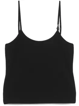 Топ Patrizia Pepe с логотипом, черный