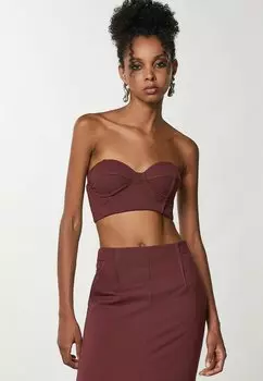 Топ Patrizia Pepe, темно-красный