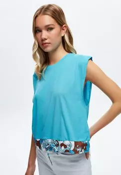 Топ PATTERNED adL, бирюзовый