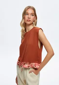 Топ PATTERNED adL, коричневый