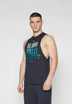 Топ PAYOFF TANK Under Armour, цвет black/radial turquoise