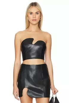 Топ-Пазл без бретелек Amanda Uprichard, черный