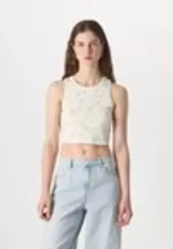 Топ PCAMICA ONECK Pieces, белый