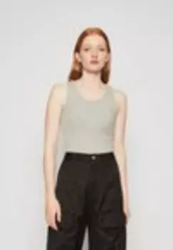 Топ PCANIBI Pieces, светло-серый