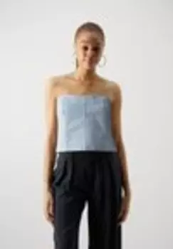 Топ PCBILLO Pieces, светло-голубой