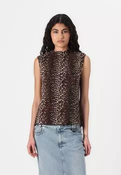 Топ PCFLORA Pieces, черный