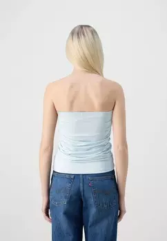 Топ PCMILLE BANDEAU Pieces, синий