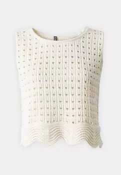 Топ PCNIZY ONECK Pieces, кремовый