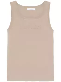 Топ Pentola без рукавов MAX MARA, нейтральный
