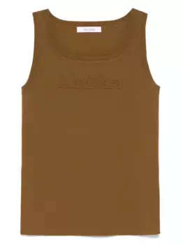 Топ Pentola без рукавов MAX MARA, зеленый