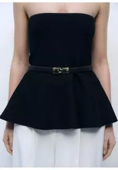 Топ PEP Mango, черный