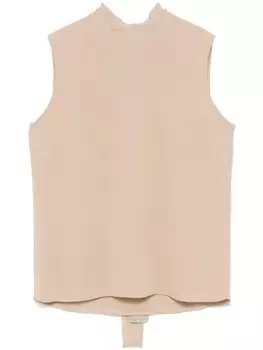 Топ Peserico с застежкой-бантом, серый