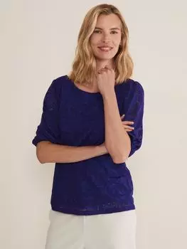 Топ Phase Eight Jaeda Leaf Burnout, фиолетовый