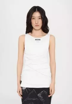 Топ PIECE OF SHEET MOSCHINO, белый