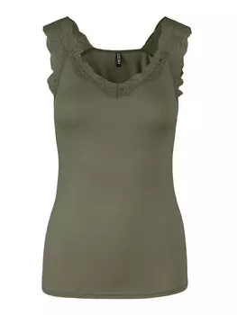 Топ PIECES Barbera, темно-зеленый