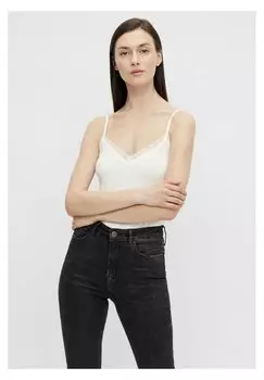 Топ Pieces, белый