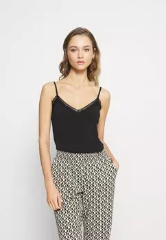 Топ Pieces, черный