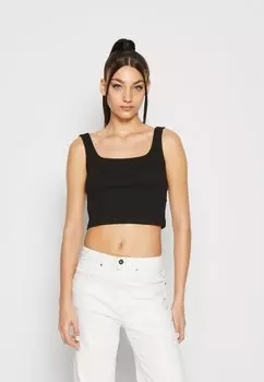 Топ Pieces, черный