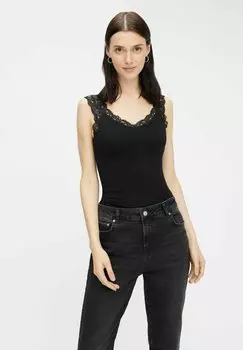 Топ Pieces, черный