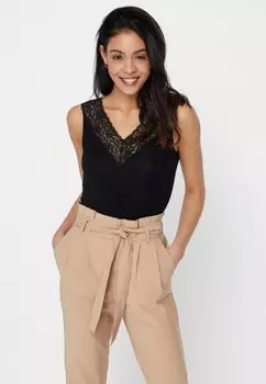 Топ Pieces, черный