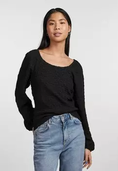 Топ Pieces, черный