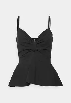 Топ Pieces, черный