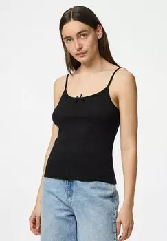 Топ Pieces, черный