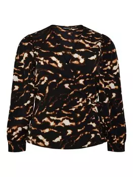 Топ PIECES Curve Adelena, черный