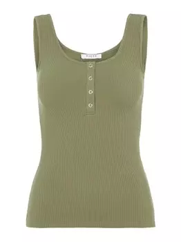 Топ PIECES Kitte, оливковый