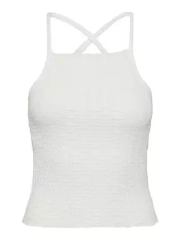 Топ PIECES Milo, от белого