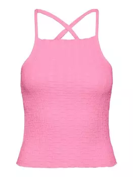 Топ PIECES MILO, темно-розовый