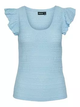 Топ PIECES PCKelma, светло-синий