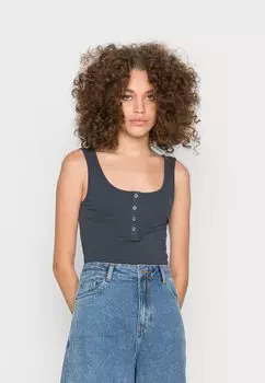 Топ Pieces, синий