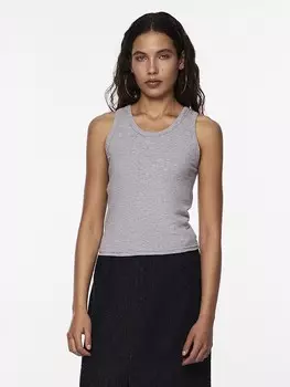 Топ Pieces Strick, серый