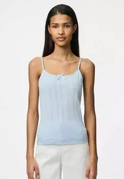 Топ Pieces, светло-голубой