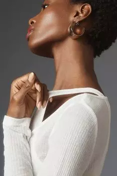 Топ Pilcro многослойный трикотажный, белый