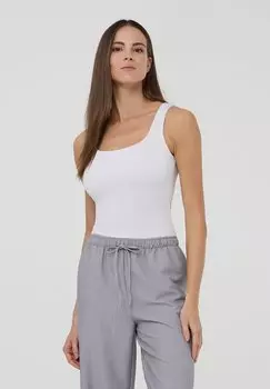 Топ PLAIN DYED TANK Terranova, слоновая кость