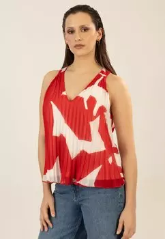 Топ PLISSEE - Blouse Apart, красный