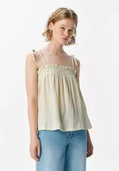 Топ PLISSEE Object, бежевый