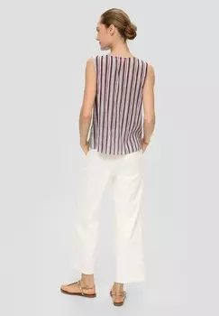 Топ PLISSIERTES s.Oliver BLACK LABEL, темно-красный