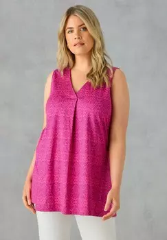 Топ PLUM GEO PLEAT FRONT Live Unlimited London, фиолетовый